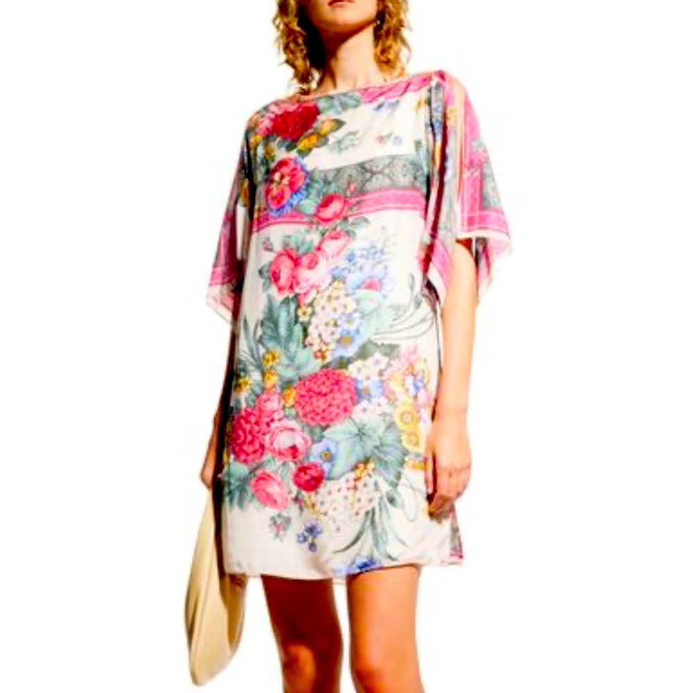 Johnny Was Leah Silk Tunic Dress Size S